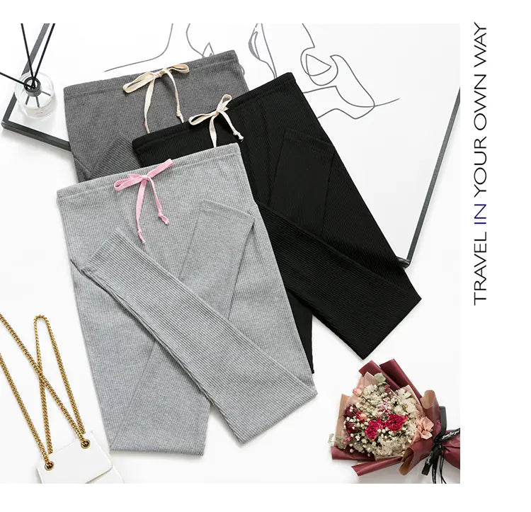 Adjustable Cotton Maternity Leggings for Pregnant Women - Baby Time Now