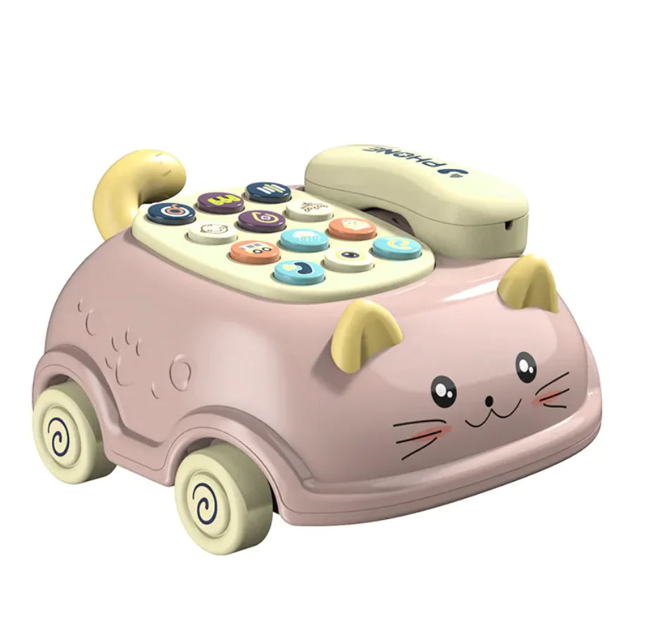 Cat-Themed Baby Mobile Phone Toy - Baby Time Now