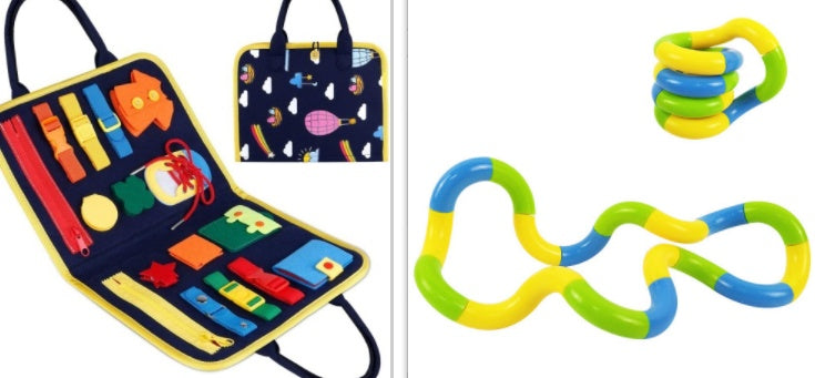 BTN Busy Book – Montessori Sensory Learning Toy for Toddlers & Preschool Kids - Baby Time Now