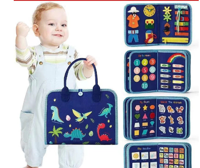 BTN Busy Book – Montessori Sensory Learning Toy for Toddlers & Preschool Kids - Baby Time Now