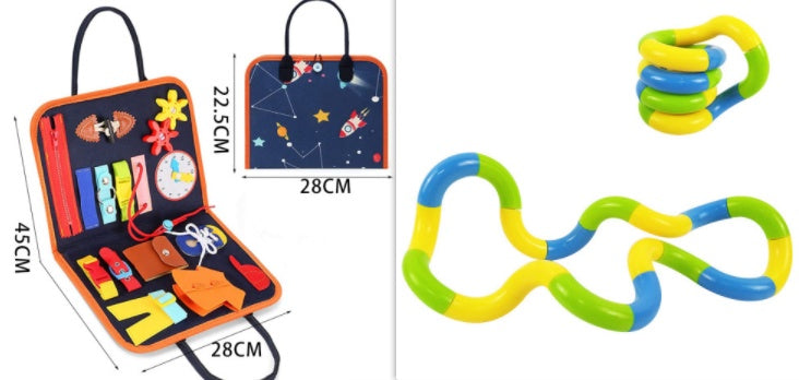 BTN Busy Book – Montessori Sensory Learning Toy for Toddlers & Preschool Kids - Baby Time Now