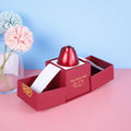 BTN Metal Rose Jewelry Gift Box with Crystal Necklace – Valentine’s & Wedding Gift - Baby Time Now