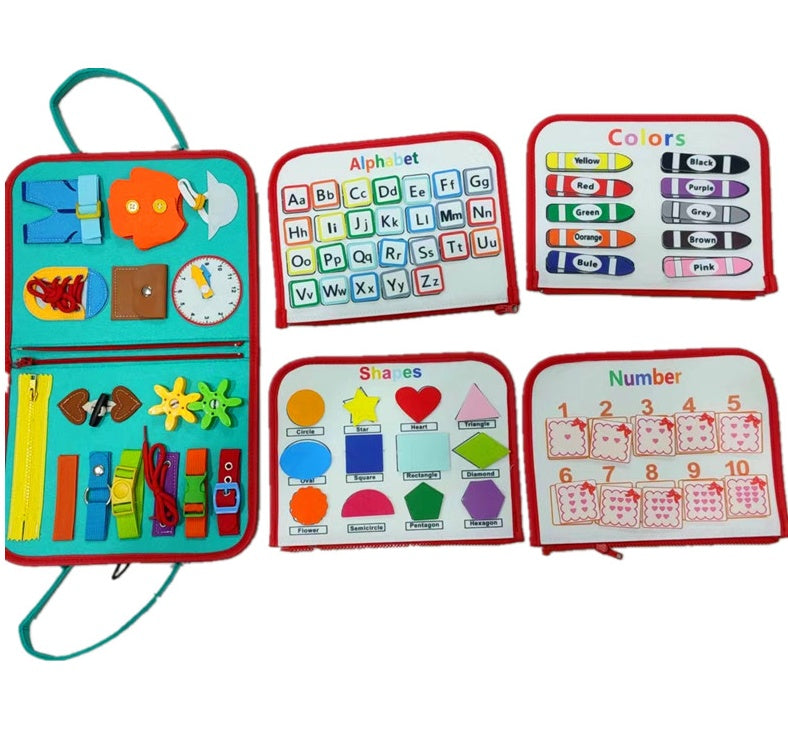 BTN Busy Book – Montessori Sensory Learning Toy for Toddlers & Preschool Kids - Baby Time Now