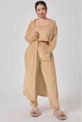 BTN Cozy Pajama Set – 3-Piece Lounge & Winter Loungewear for Women - Baby Time Now