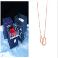 BTN Rotating Rose Jewelry Gift Box – Preserved Flower & Drawer for Rings & Earrings - Baby Time Now