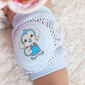 Children’s Breathable Mesh Knee Pads – Crawling & Walking Safety Elbow Pads, Cute Animal Designs (14×10cm, Ages 0–4)