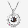 BTN Metal Rose Jewelry Gift Box with Crystal Necklace – Valentine’s & Wedding Gift - Baby Time Now