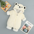 BTN Baby Cotton Hooded Onesie – Thick Winter Jumpsuit for Infants & Toddlers - Baby Time Now