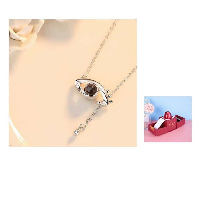 BTN Metal Rose Jewelry Gift Box with Crystal Necklace – Valentine’s & Wedding Gift - Baby Time Now