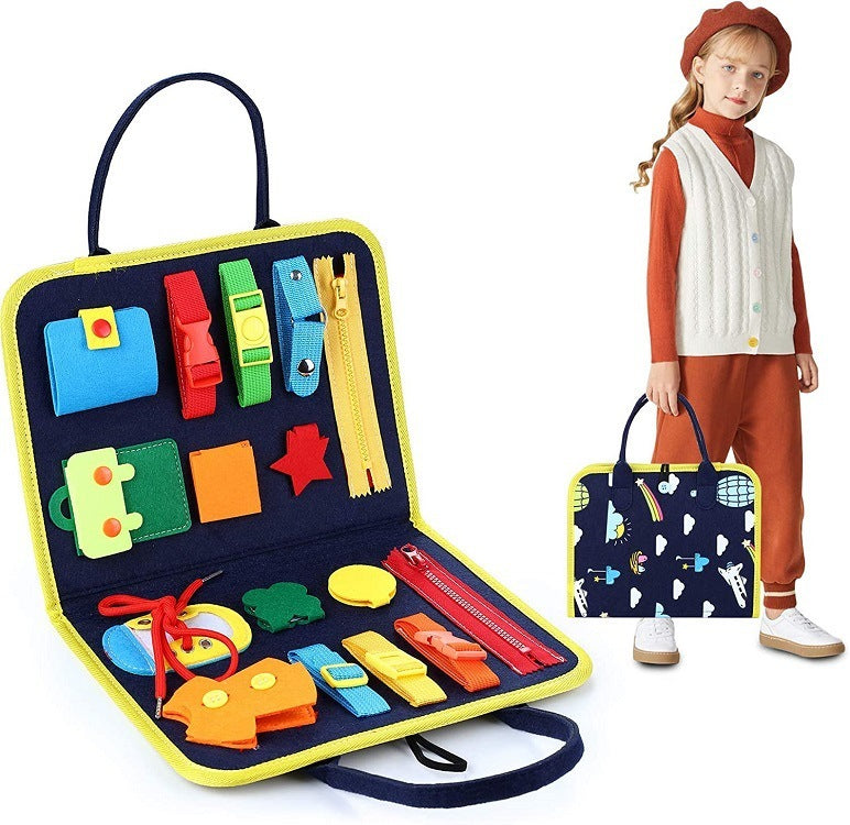 BTN Busy Book – Montessori Sensory Learning Toy for Toddlers & Preschool Kids - Baby Time Now