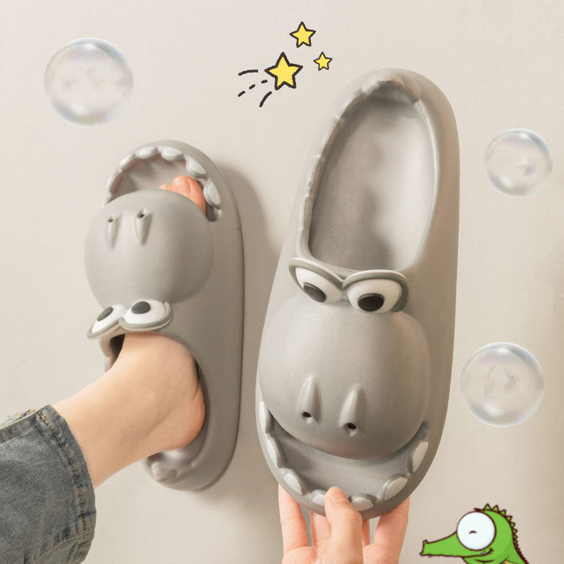 BTN Kids Dinosaur Slippers – Cute EVA Summer Sandals for Baby, Kids & Family - Baby Time Now