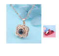 BTN Metal Rose Jewelry Gift Box with Crystal Necklace – Valentine’s & Wedding Gift - Baby Time Now
