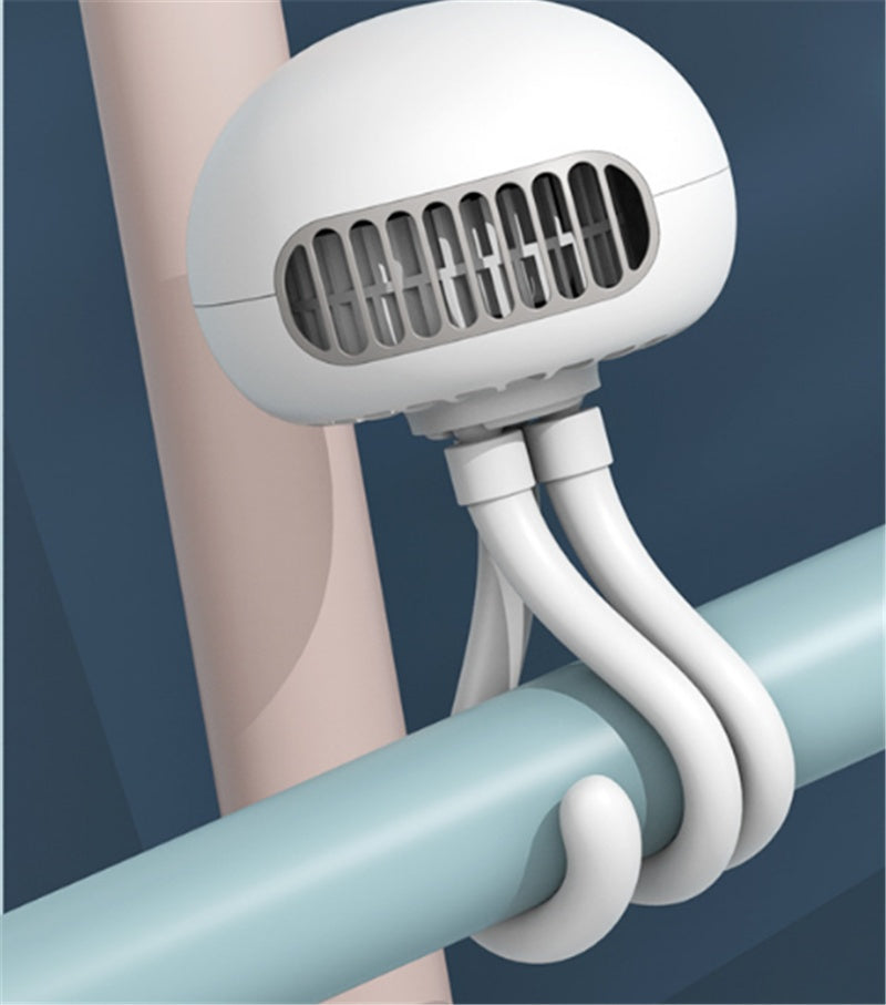 BTN Jellyfish Octopus Baby Stroller Fan – Portable Electric Fan with Flexible Stand - Baby Time Now