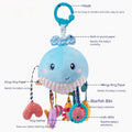 BTN Chouchoule Baby Car Hanging Toys – Soft Fabric Activity Toy for Infants 0–2 Years - Baby Time Now