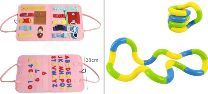 BTN Busy Book – Montessori Sensory Learning Toy for Toddlers & Preschool Kids - Baby Time Now