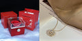 BTN Retro Folding Heart Clover Pendant Necklace – Magnetic 4-in-1 Love & Luck Jewelry - Baby Time Now