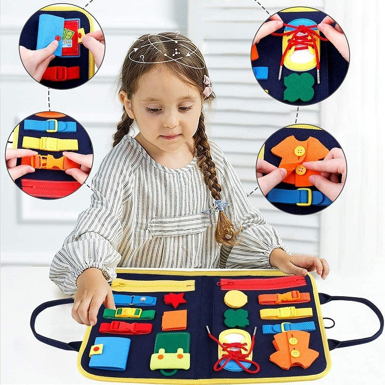 BTN Busy Book – Montessori Sensory Learning Toy for Toddlers & Preschool Kids - Baby Time Now