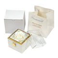 BTN Rotating Rose Jewelry Gift Box – Preserved Flower & Drawer for Rings & Earrings - Baby Time Now