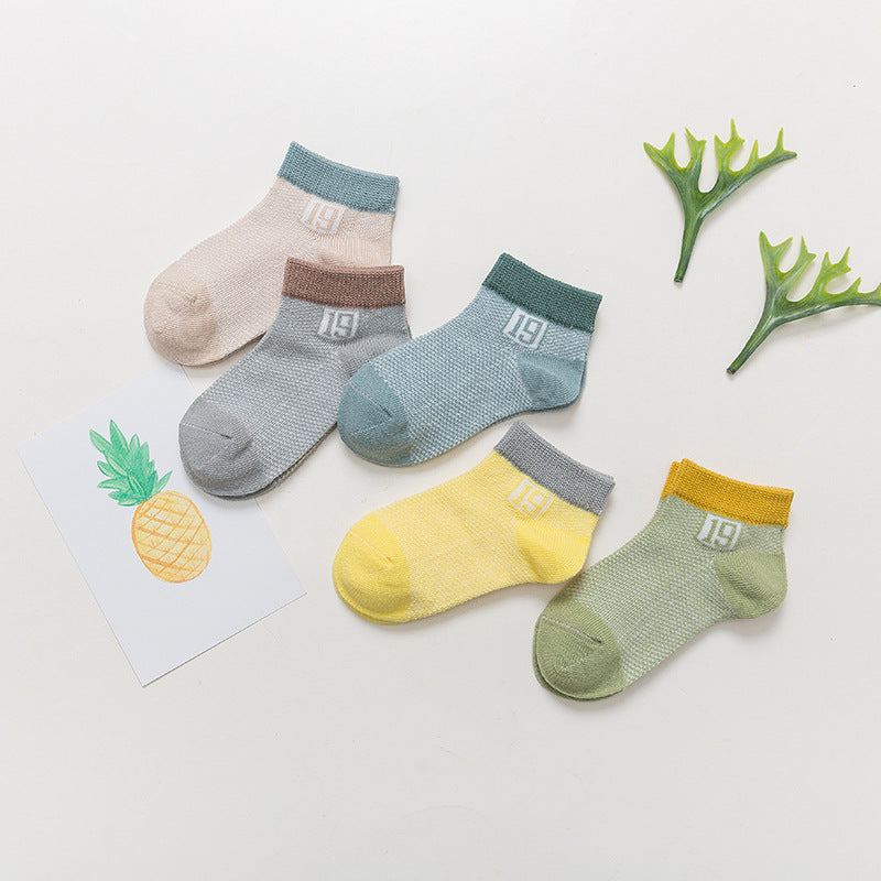 Cotton breathable male and female baby socks - Baby Time Now