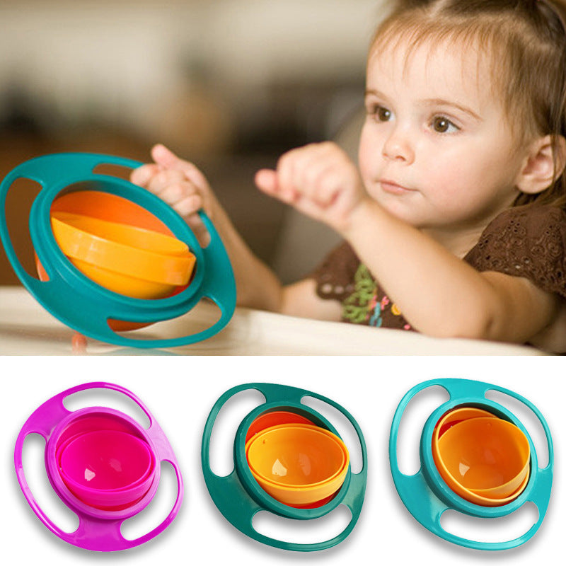 BabyTimeNow 360° Spill-Proof Baby Bowl – Rotating No-Spill Design for Less Mealtime Mess - Baby Time Now