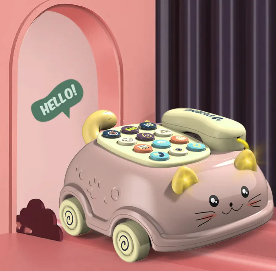 Cat-Themed Baby Mobile Phone Toy - Baby Time Now