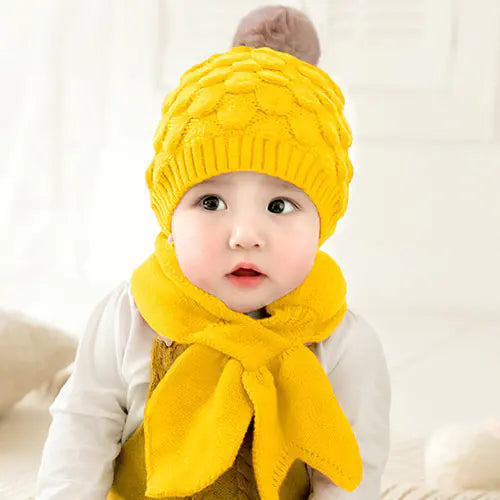 Baby Scarf and Woolen Cap Set - Baby Time Now