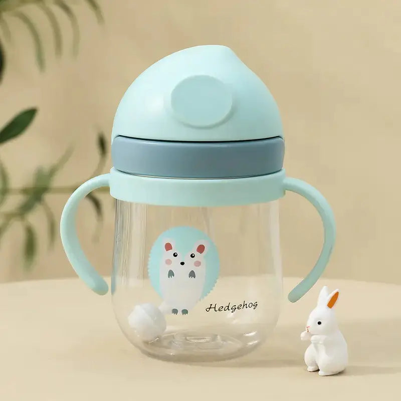 BTN Summer Baby Straw Cup – 300ml Toddler Training Cup with Handle for Ages 2+ - Baby Time Now