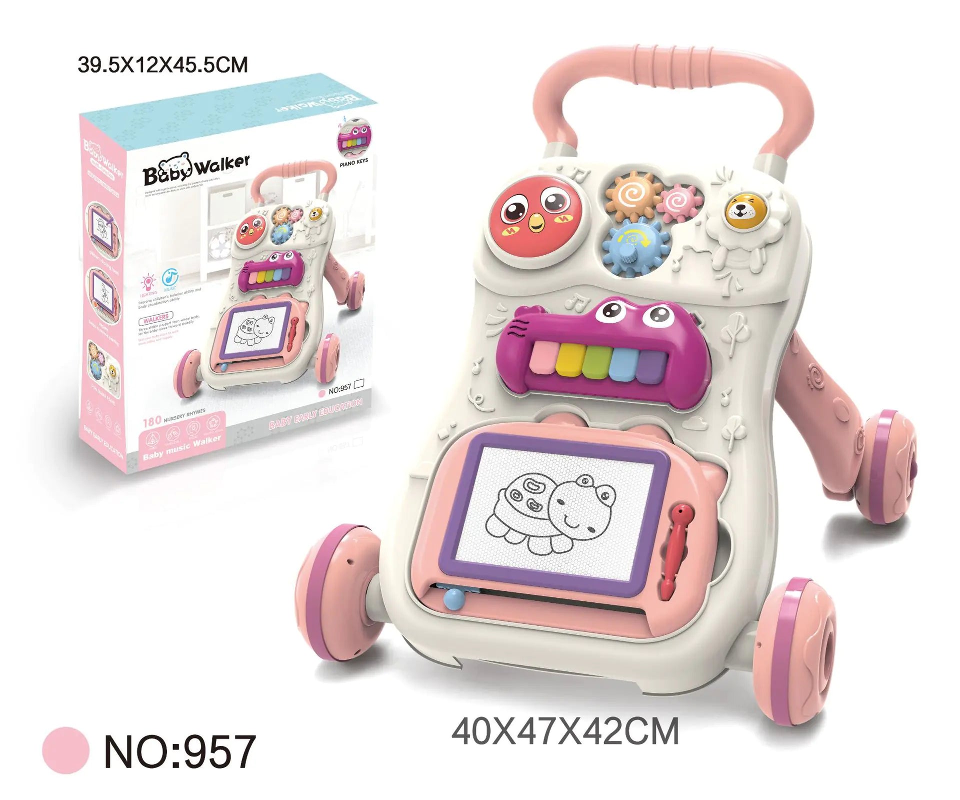 BTN Multifunctional Baby Walker with Music – Learning Toy for 0–3 Years - Baby Time Now