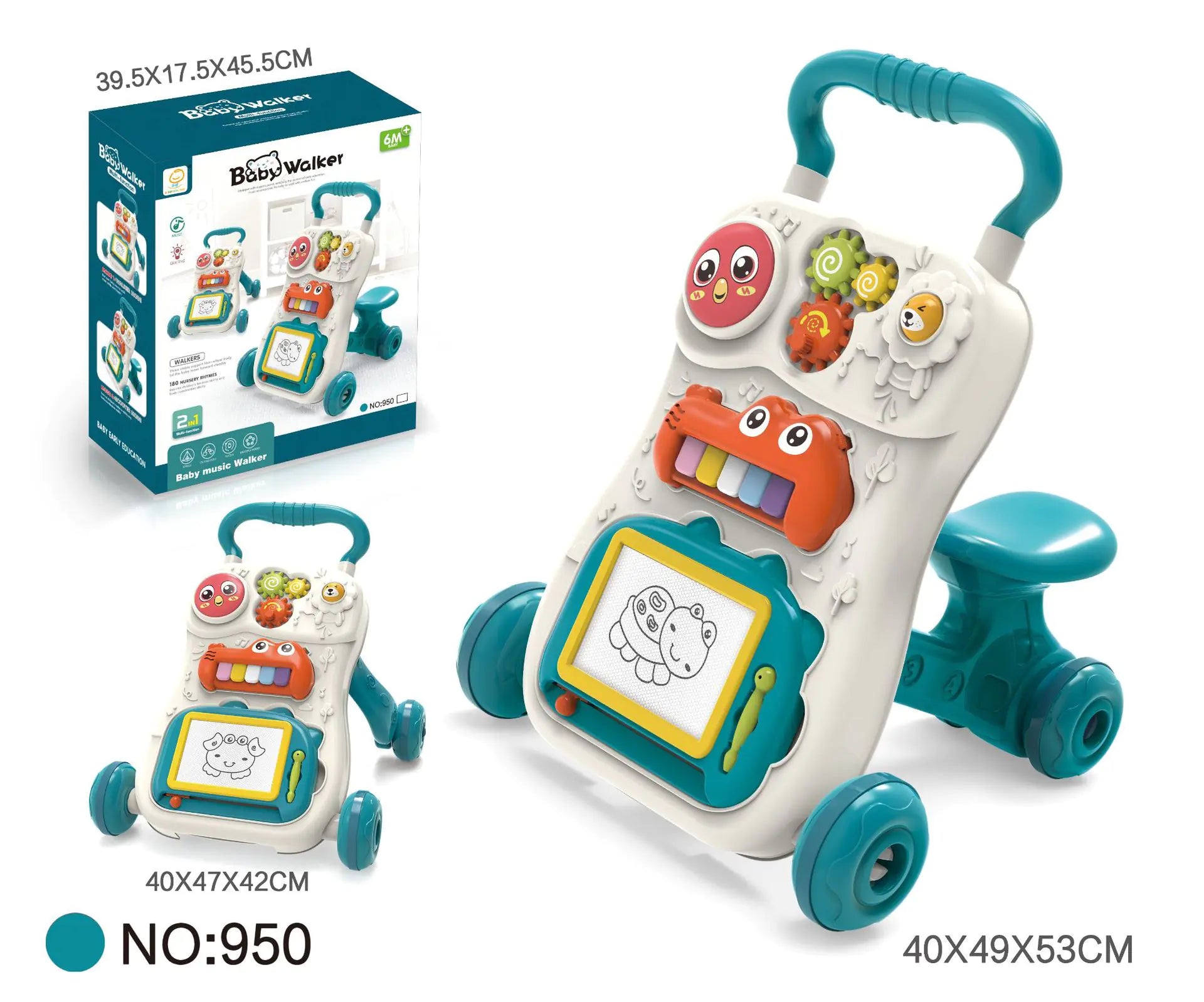 BTN Multifunctional Baby Walker with Music – Learning Toy for 0–3 Years - Baby Time Now
