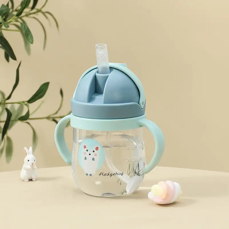 BTN Summer Baby Straw Cup – 300ml Toddler Training Cup with Handle for Ages 2+ - Baby Time Now